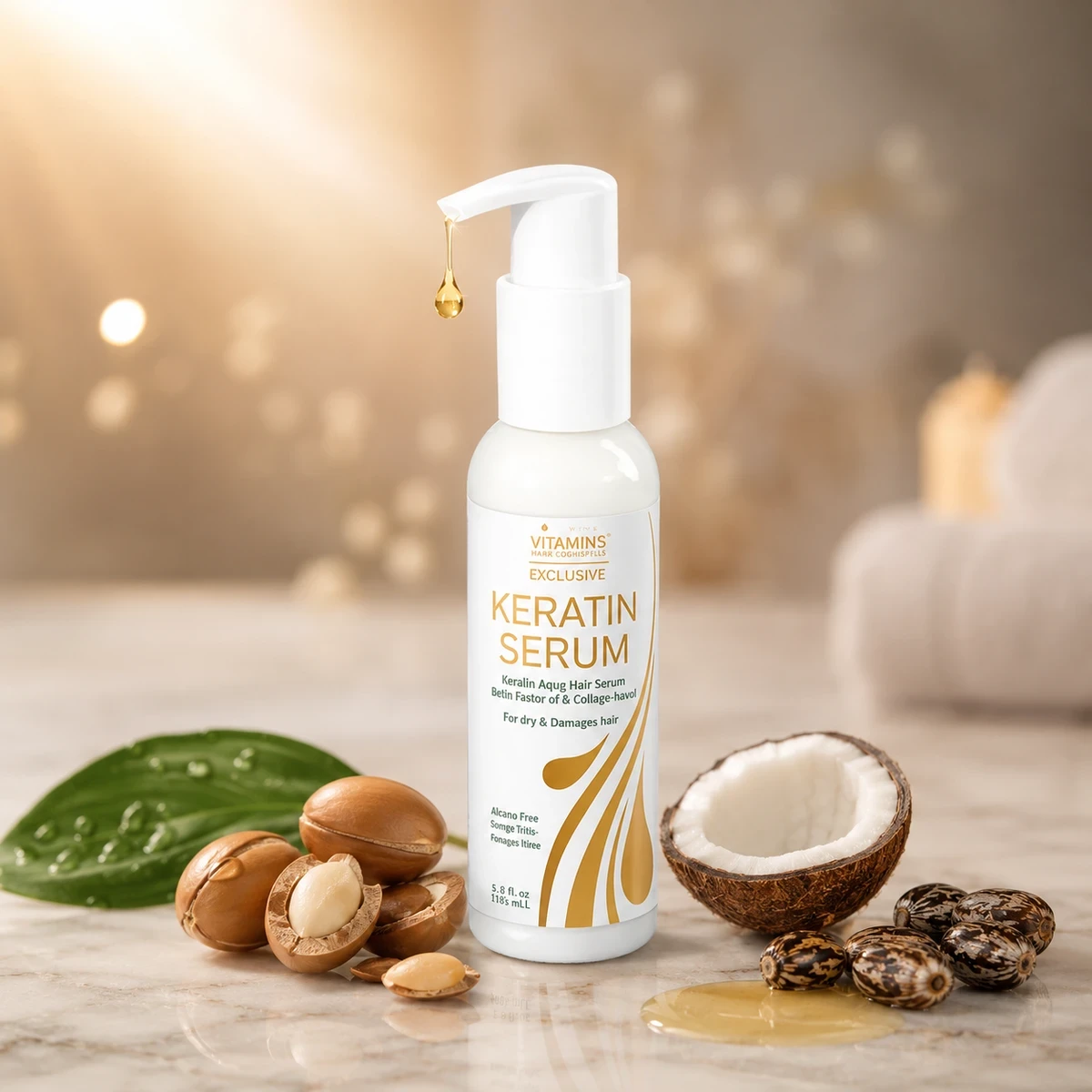 Keratin & Biotin Hair Serum for Dry & Damaged Hair | 125 ml