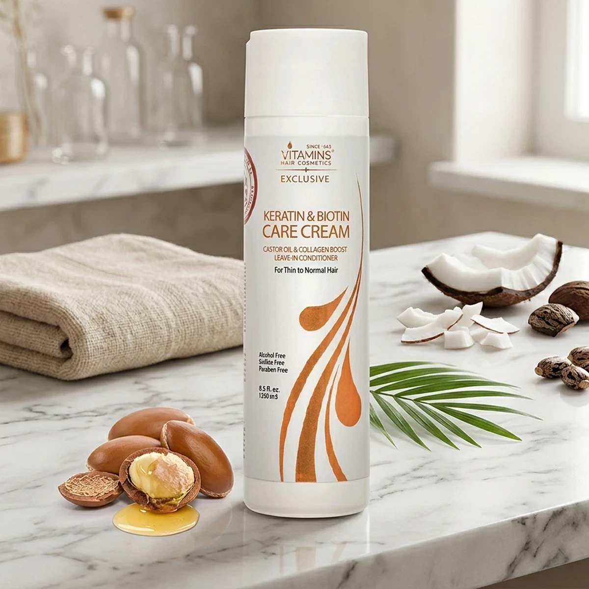Keratin & Biotin Nourishing Hair Cream for Dry & Damaged Hair | 250 ml