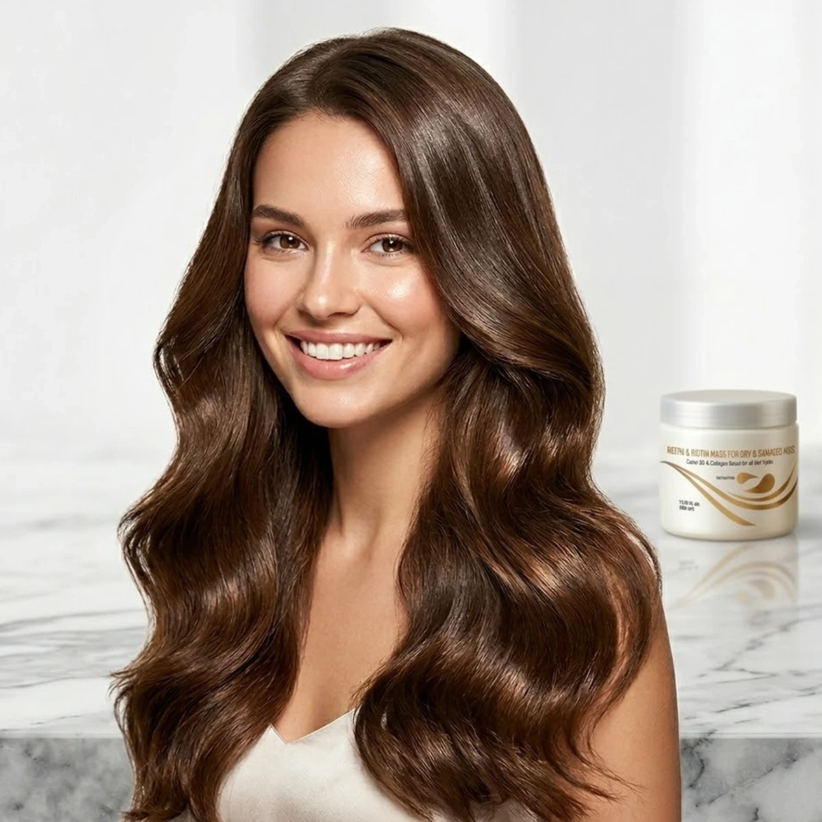 Keratin, Biotin & Collagen Hair Mask for Dry & Damaged Hair | 400 ml