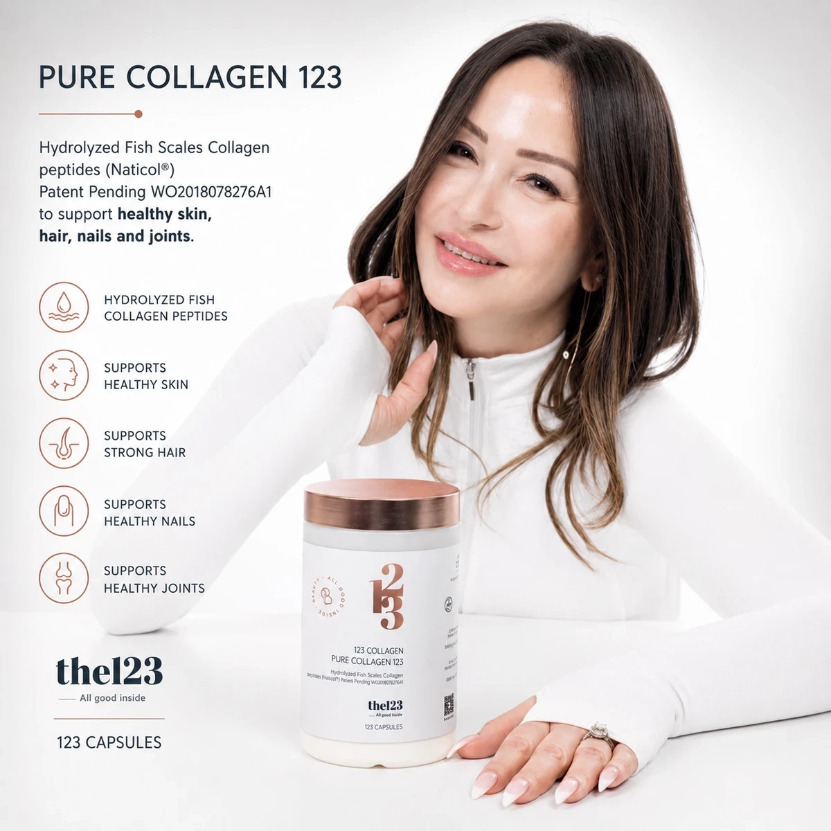 THE123 Pure 123 Collagen Powder Drink Mix